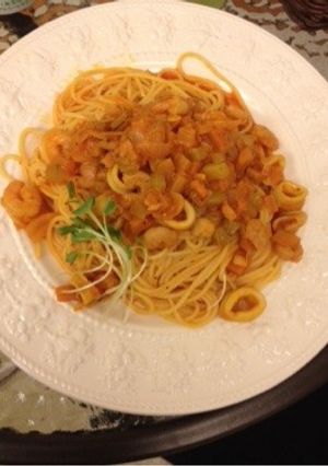 野菜とシーフードパスタ-レシピのメイン写真