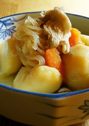 肉じゃが『まずは甘辛に炒めて～』-レシピのメイン写真