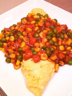 【松橋】チーズオムレツ簡単ベジデミソース-レシピのメイン写真