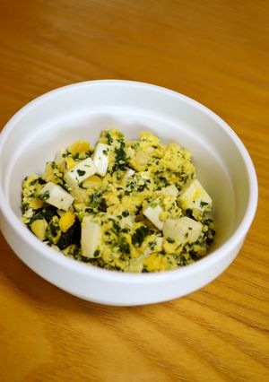 離乳食*中期～『納豆入り青菜チャンプル』-レシピのメイン写真