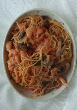 エビとトマトのチーズパスタ-レシピのメイン写真