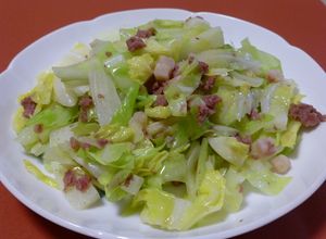 コンビーフハッシュとキャベツの炒めもの-レシピのメイン写真