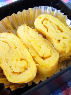 お弁当に*卵1個で厚い卵焼き-レシピのメイン写真