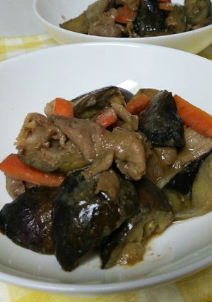 ~豚肉となすのこっくりみそ煮~-レシピのメイン写真