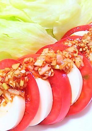 絹ごし豆腐とトマトの香味ソースがけ-レシピのメイン写真