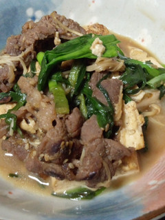 ☆コストコプルコギビーフとニラの肉豆腐☆-レシピのメイン写真