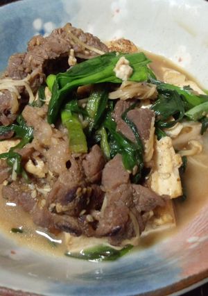 ☆コストコプルコギビーフとニラの肉豆腐☆-レシピのメイン写真