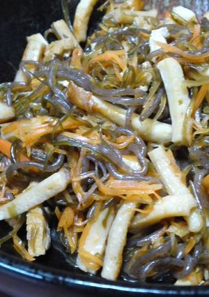きざみ昆布と糸こんにゃくのきんぴら-レシピのメイン写真