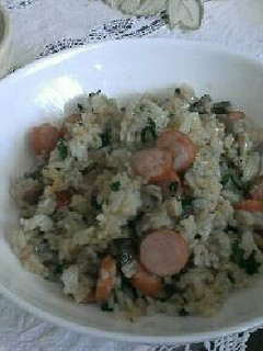 大葉消費に!大葉ときのこの炒めご飯-レシピのメイン写真