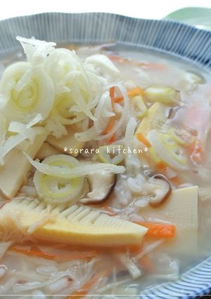 やさしい～♪筍と帆立の中華風雑炊-レシピのメイン写真
