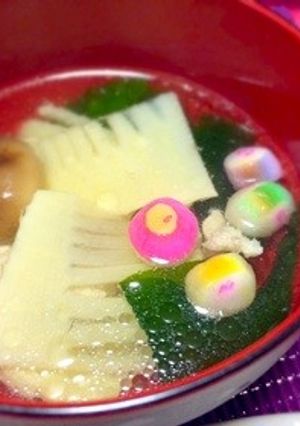 簡単 筍と鶏のお吸い物-レシピのメイン写真