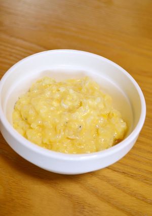 離乳食*中期～『しらす入りタマゴがゆ』-レシピのメイン写真