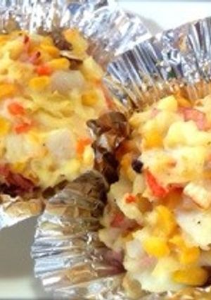 カルボナーラ風焼きマッシュポテト-レシピのメイン写真
