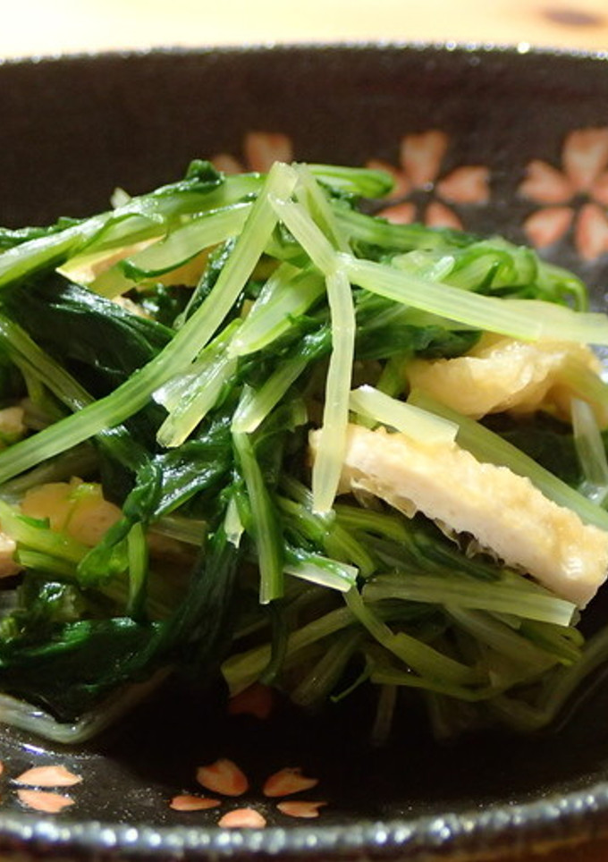 水菜と油揚げの煮浸し-レシピのメイン写真