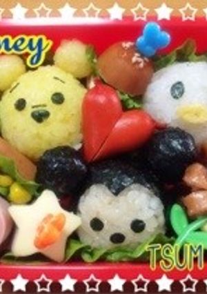 ディズニー ツムツム☆キャラ弁☆遠足-レシピのメイン写真