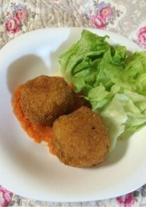 トマトソースで簡単ライスコロッケ-レシピのメイン写真