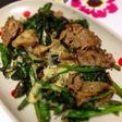 豚肉とほうれん草のチーズ炒め