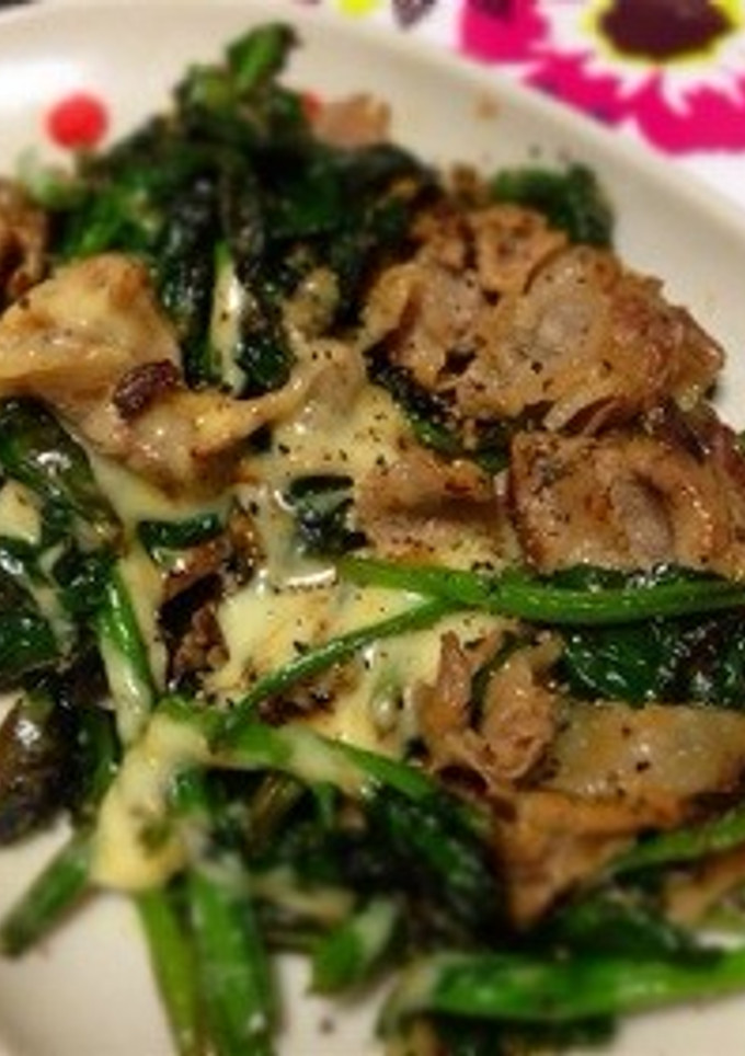 豚肉とほうれん草のチーズ炒め-レシピのメイン写真