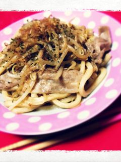 パパッと焼きうどん♡ポン酢マヨ-レシピのメイン写真