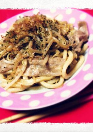 パパッと焼きうどん♡ポン酢マヨ-レシピのメイン写真
