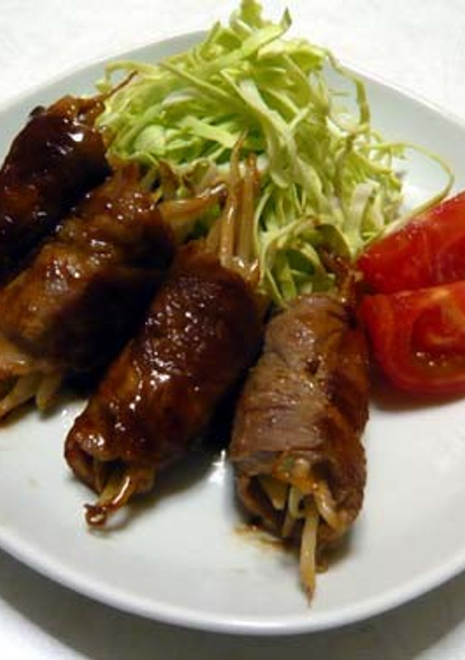 豚肉のまきまきしょうが焼き-レシピのメイン写真