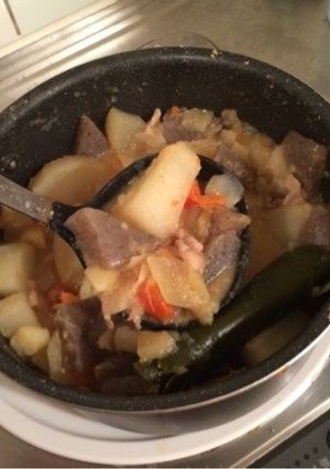 大根の味噌煮込み(肉じゃが風)-レシピのメイン写真