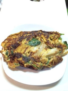 簡単 アイスプラントと長芋の卵焼き-レシピのメイン写真