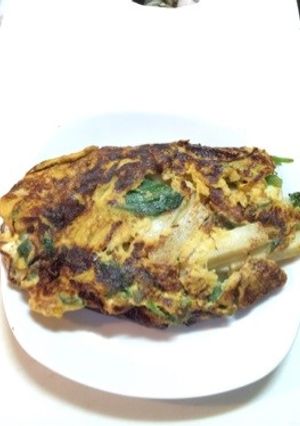 簡単 アイスプラントと長芋の卵焼き-レシピのメイン写真