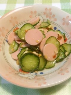 きゅうりとソーセージのサラダ♬-レシピのメイン写真