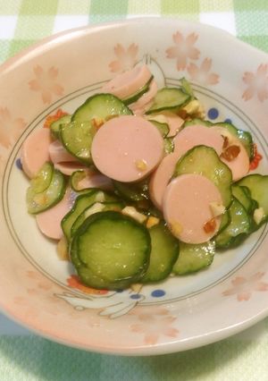きゅうりとソーセージのサラダ♬-レシピのメイン写真