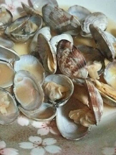 ﾚﾝｼﾞでアサリの酒蒸し-レシピのメイン写真