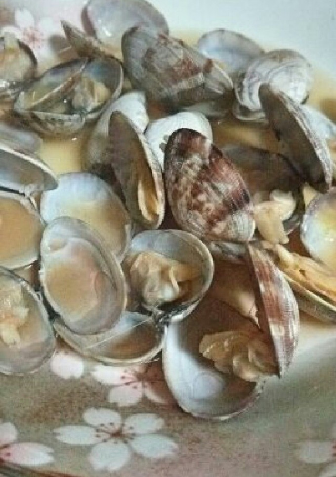 ﾚﾝｼﾞでアサリの酒蒸し-レシピのメイン写真