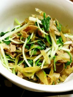 豚バラ・ごぼう・水菜のさっと煮☻-レシピのメイン写真