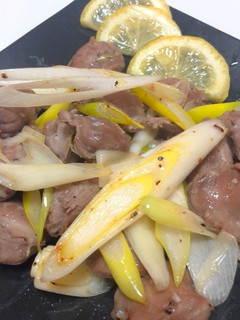 焼くのはNG!♥砂肝ぷりっぷりねぎ塩炒め-レシピのメイン写真