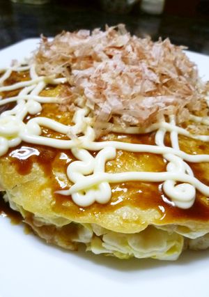簡単☆小麦粉で作るチーズお好み焼き-レシピのメイン写真