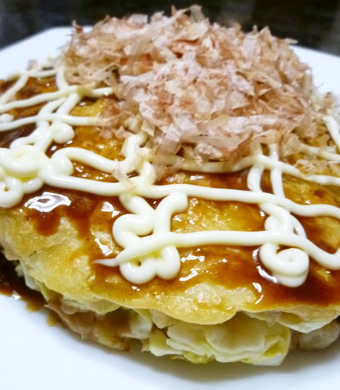 簡単☆小麦粉で作るチーズお好み焼き-レシピのメイン写真