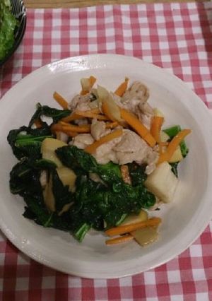 豚肉とタケノコと高菜のオイスター炒め-レシピのメイン写真