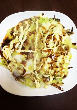 お好み焼き風キャベツの蒸し焼き-レシピのメイン写真