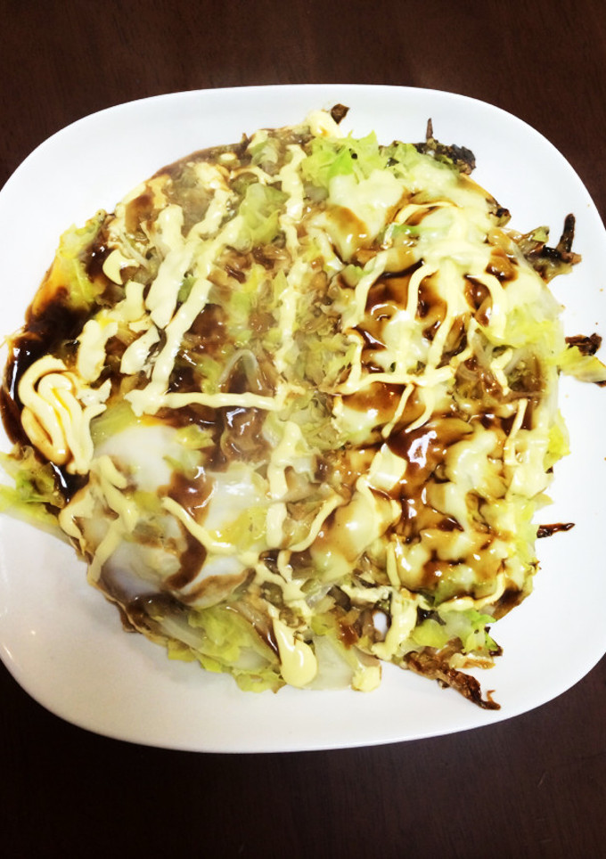 お好み焼き風キャベツの蒸し焼き-レシピのメイン写真