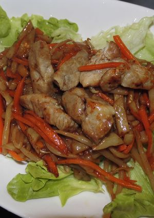 うちの夕飯　豚肉のしゃきしゃき野菜炒め-レシピのメイン写真