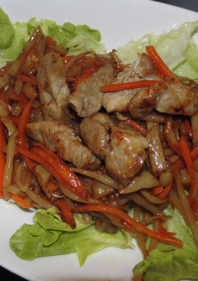 うちの夕飯　豚肉のしゃきしゃき野菜炒め-レシピのメイン写真