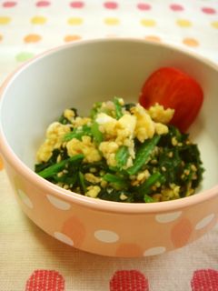 ホウレンソウの味噌卵和え-レシピのメイン写真