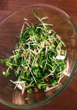 かいわれ大根と納豆の揚げ玉サラダ-レシピのメイン写真
