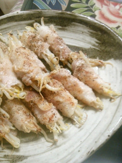 節約☆ニンニクたっぷりもやしの豚肉巻き-レシピのメイン写真