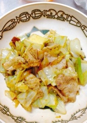 キャベツと豚バラの酒蒸し炒め-レシピのメイン写真