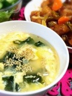 やさしい味♡豆腐とワカメのたまごスープ-レシピのメイン写真