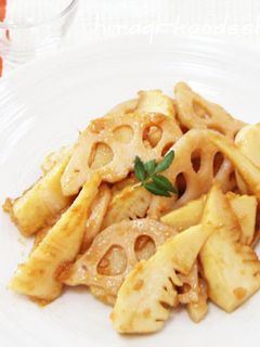 簡単!たけのことれんこんの味噌バター炒め-レシピのメイン写真