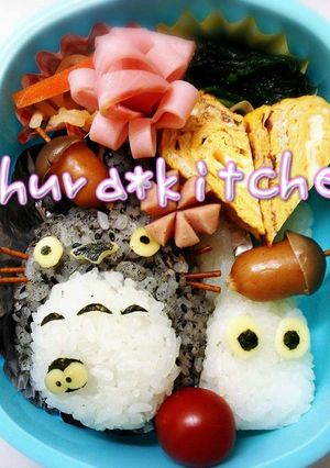 ジブリ❈キャラ弁　となりのトトロ-レシピのメイン写真