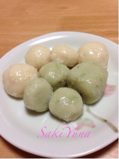 豆腐入りつくしの胞子団子-レシピのメイン写真