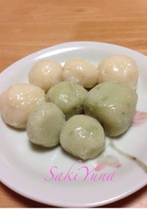 豆腐入りつくしの胞子団子-レシピのメイン写真